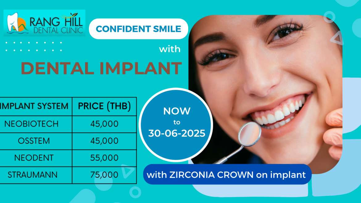 CONFIDENT SMILE WITH DENTAL IMPLANT